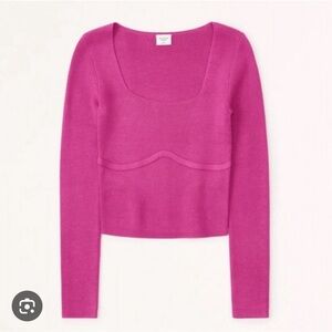 Abercrombie & Fitch Pink Crew Neck Sweater